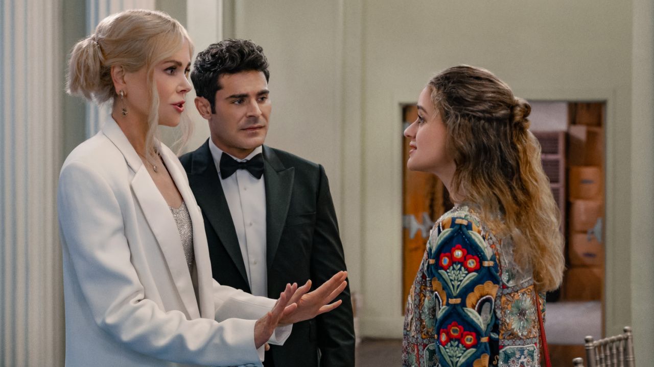 Nicole Kidman as Brooke Harwood, Zac Efron as Chris Cole and Joey King as Zara Ford in 'A Family Affair'.