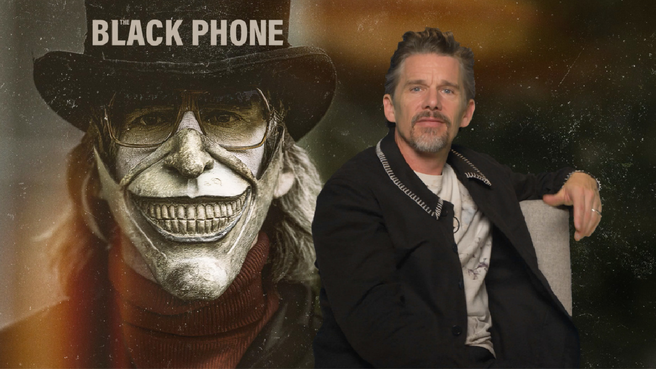 Ethan Hawke stars in 'The Black Phone,' directed by Scott Derrickson and opening in theaters on June 24th.