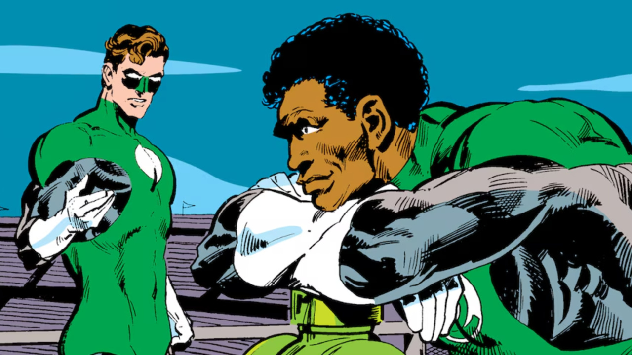 Green Lanterns: Hal Jordan and John Stewart from DC Comics.