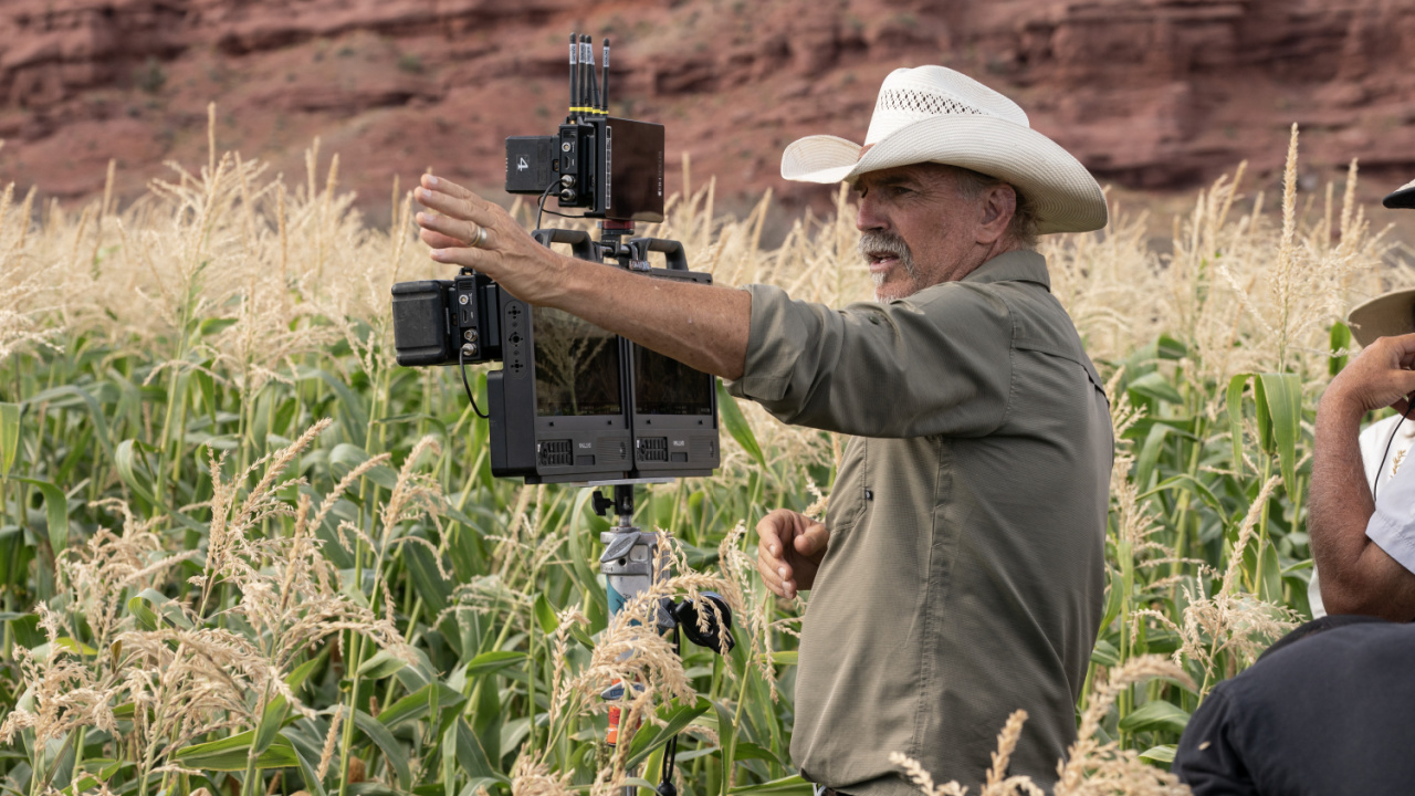 Director Kevin Costner in New Line Cinema's Western drama 'Horizon: An American Saga - Chapter 1', a Warner Bros. Pictures release.