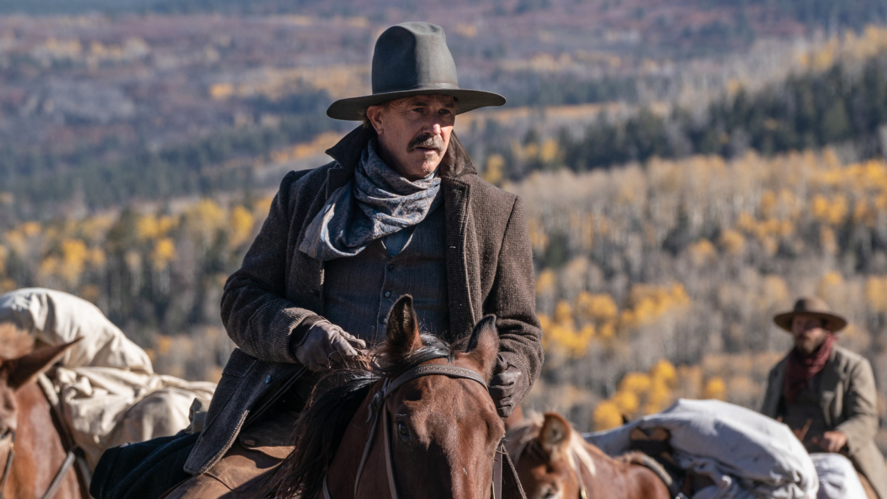Kevin Costner as Hayes Ellison in New Line Cinema's western drama 'Horizon: An American Saga - Chapter 1,' a Warner Bros. Pictures release.