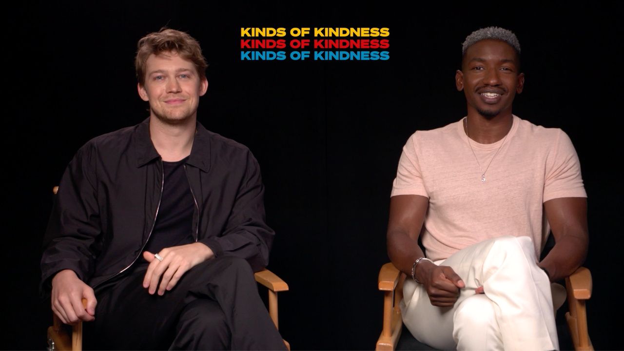Joe Alwyn and Mamoudou Athie talk 'Kinds of Kindness'.
