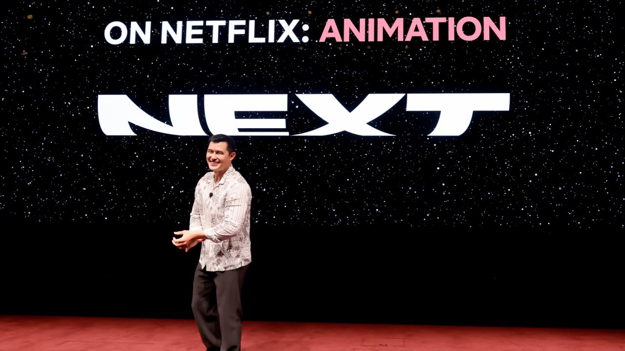 Host Christopher Sean at Next on Netflix Animation Preview.