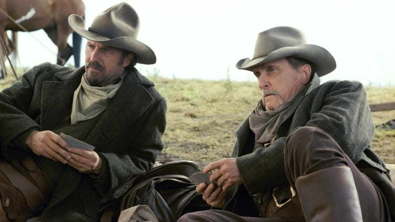 Kevin Costner and Robert Duvall in 'Open Range'.