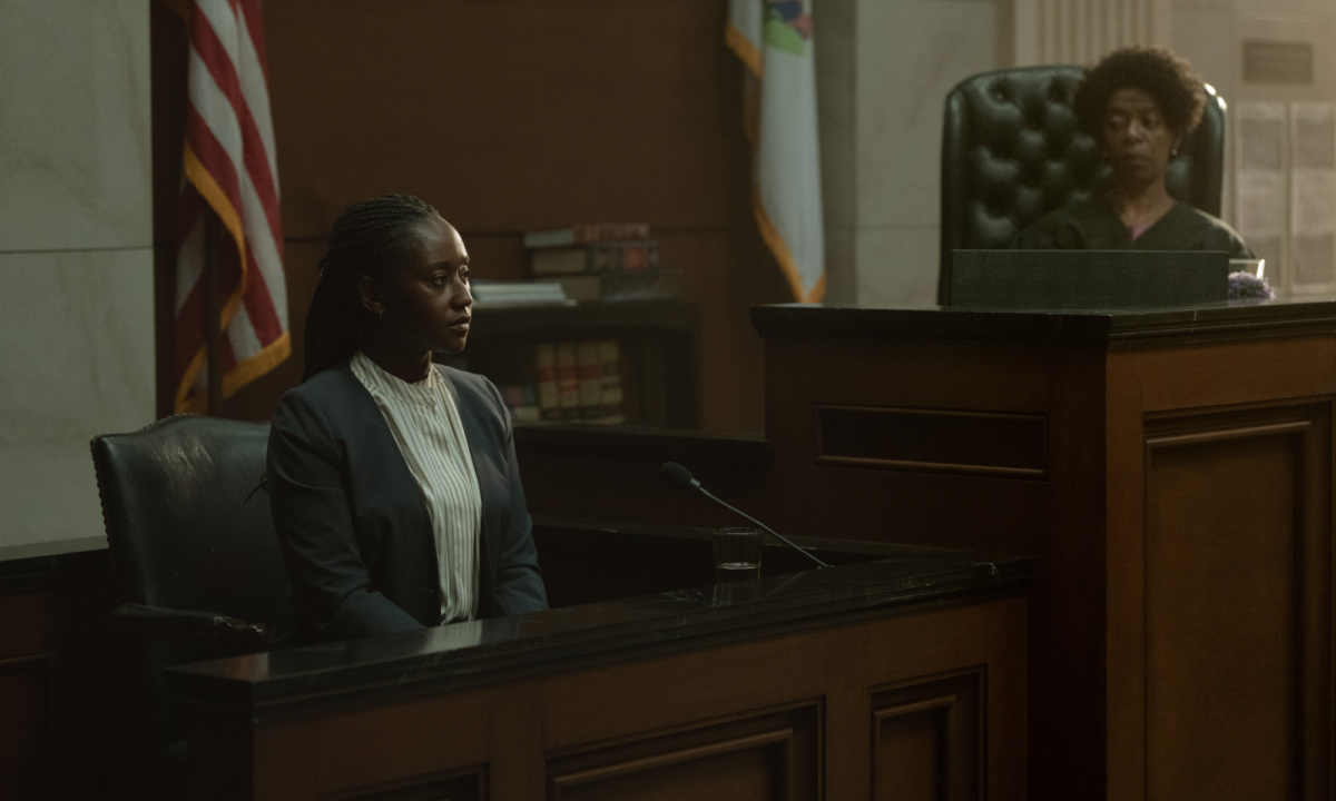 Nana Mensah and Noma Dumezweni in 'Presumed Innocent,' premiering June 12, 2024 on Apple TV+.
