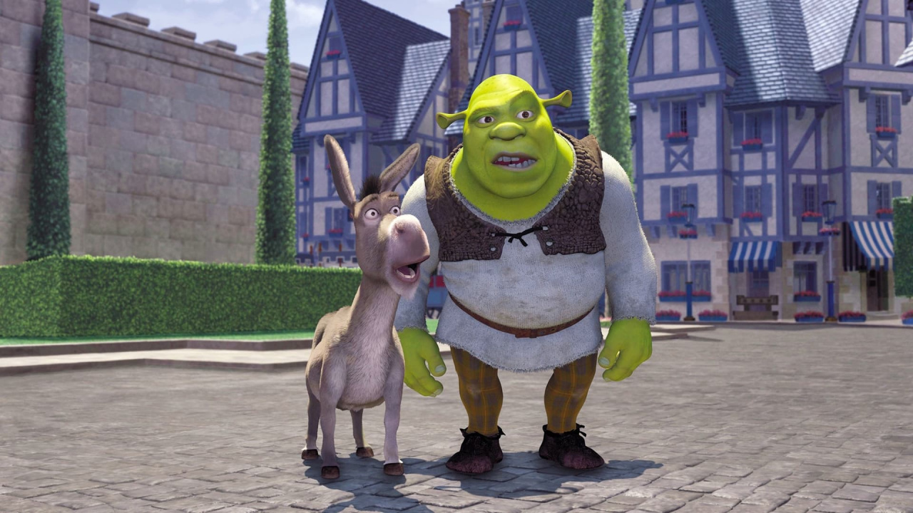 Shrek (Mike Myers) and Donkey (Eddie Murphy) in 'Shrek'.