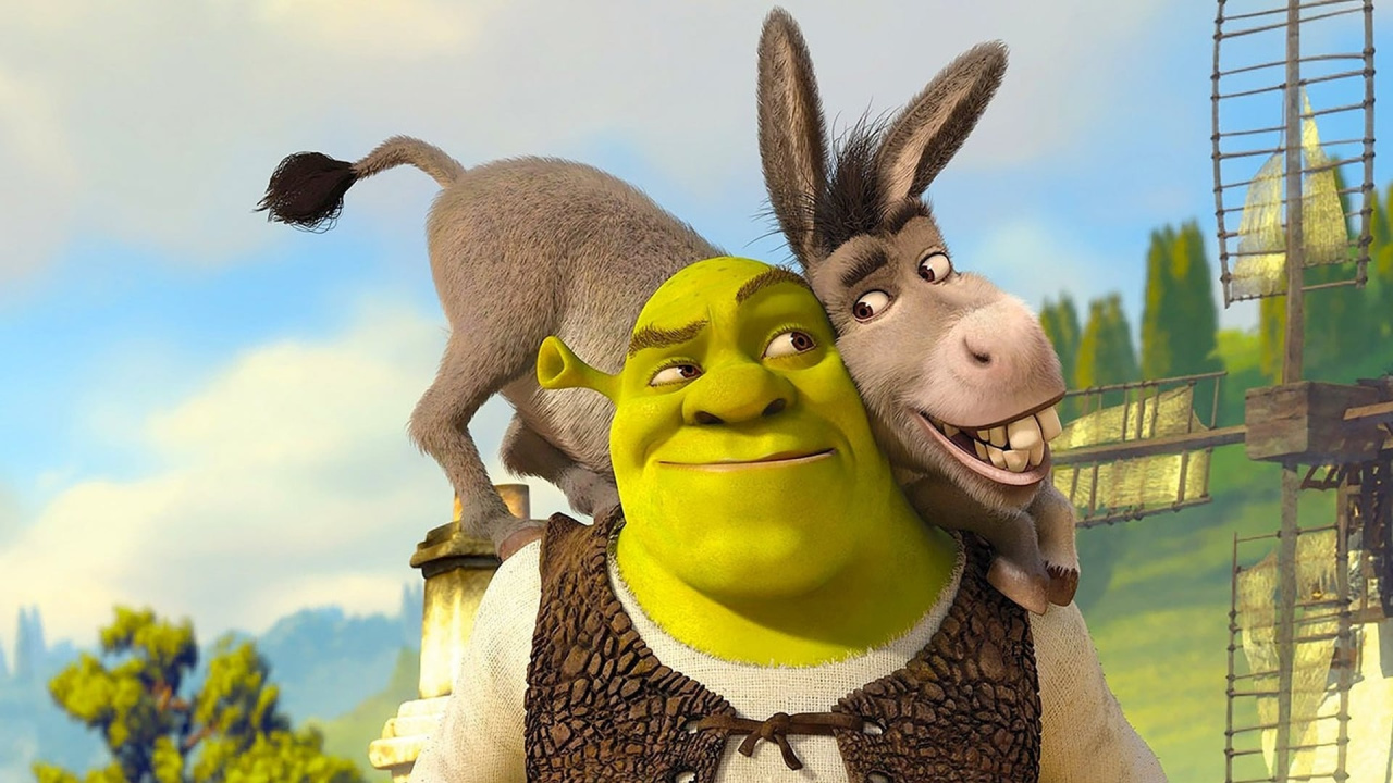 Shrek (Mike Myers) and Donkey (Eddie Murphy) in 'Shrek'.