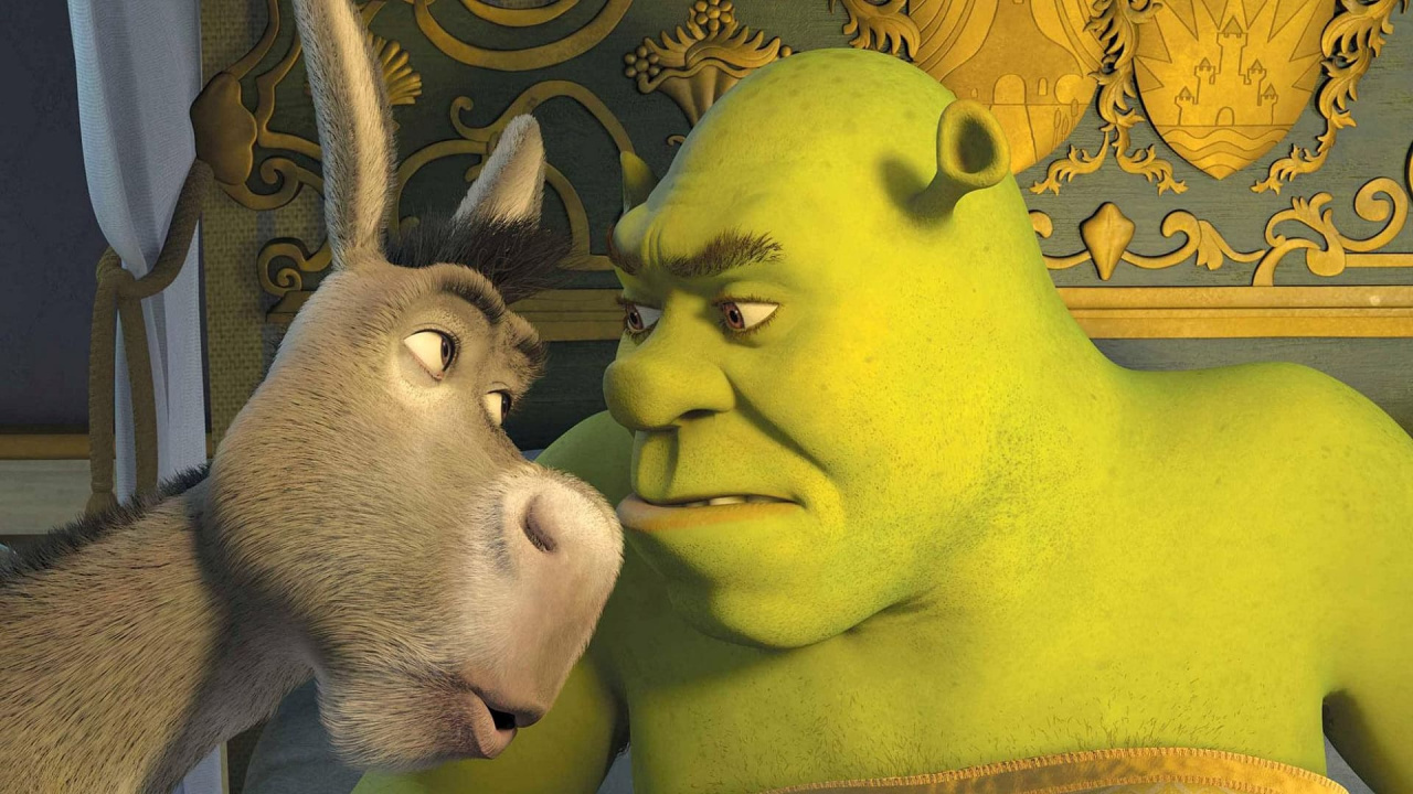 Donkey (Eddie Murphy) and Shrek (Mike Myers) in 'Shrek the Third'.