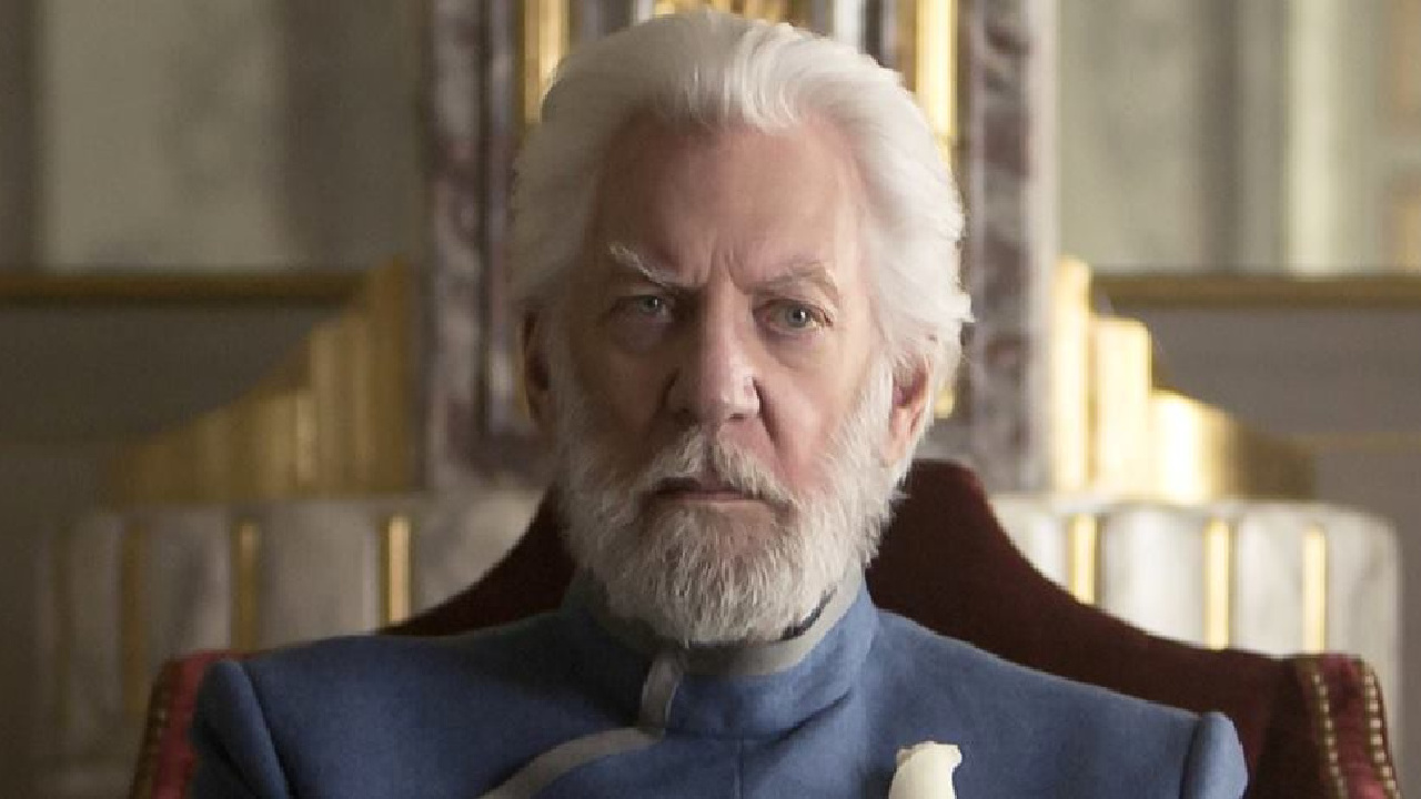 Donald Sutherland as Coriolanus Snow in Lionsgate's 'The Hunger Games: Mockingjay - Part 2.'