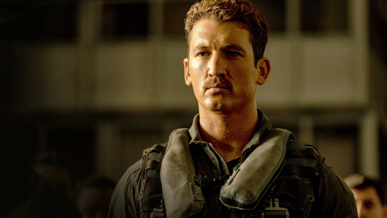 Miles Teller plays Lt. Bradley "Rooster" Bradshaw in 'Top Gun: Maverick' from Paramount Pictures, Skydance and Jerry Bruckheimer Films.