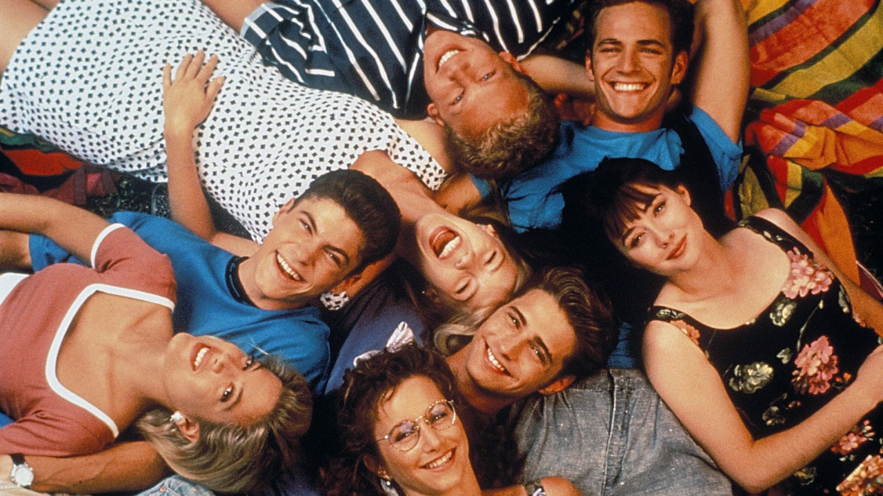 The cast of 'Beverly Hills 90210'.