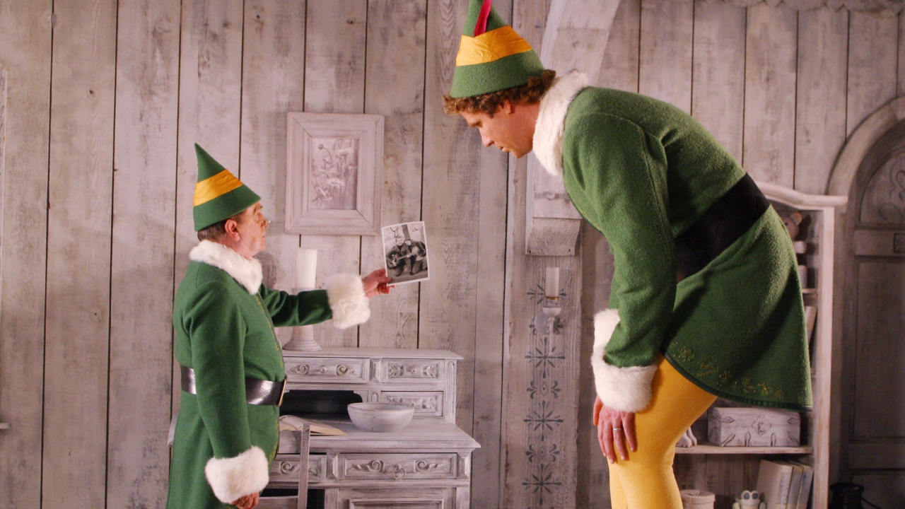 Bob Newhart and Will Ferrell in 'Elf'.