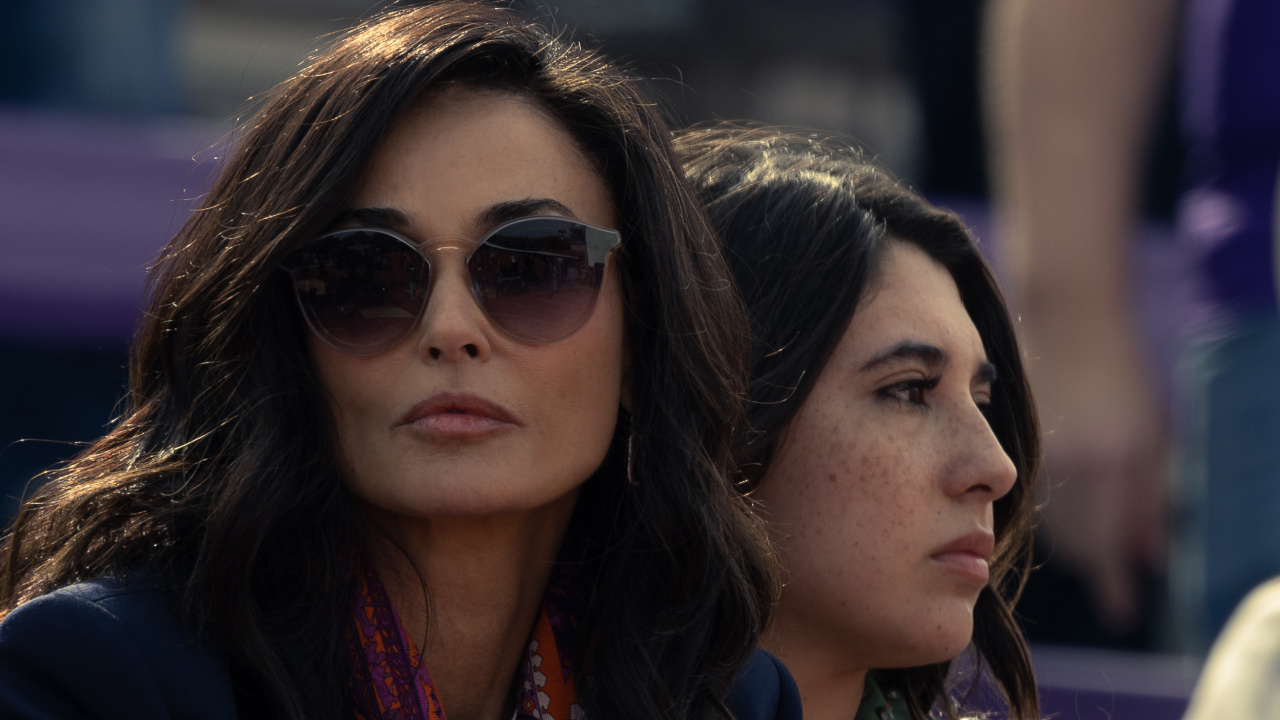 Demi Moore as Cami Miller and Rylie Rodriguez as Monty’s daughter in season 1, episode 2 of 'Landman' streaming on Paramount+.