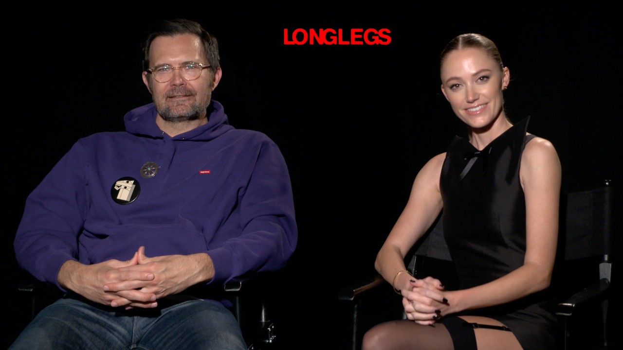 Director Osgood Perkins and Maika Monroe talk about “Longlegs.”