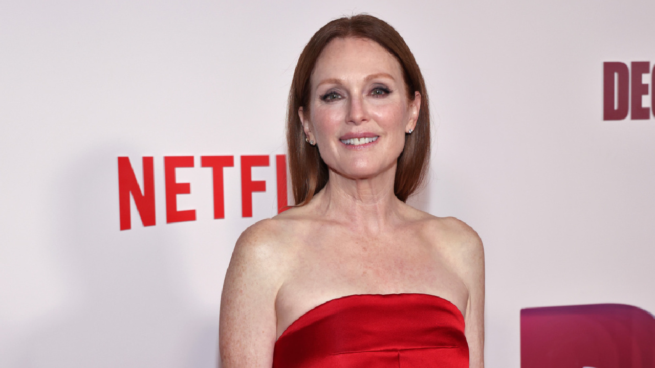 Julianne Moore attends Netflix's 'May December' Los Angeles premiere at Academy Museum of Motion Pictures on November 16, 2023 in Los Angeles, California.