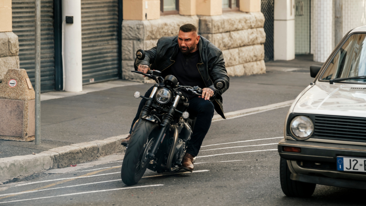 Dave Bautista as JJ in 'My Spy The Eternal City.'