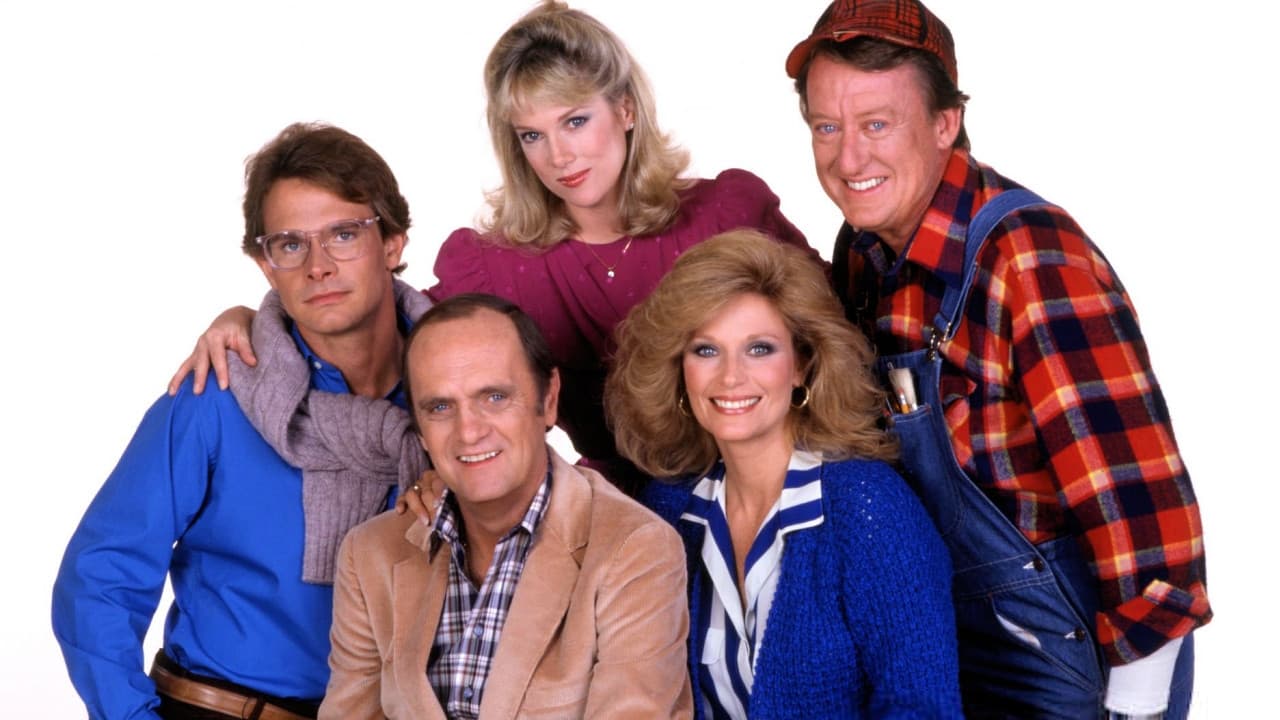 Bob Newhart and the cast of 'Newhart'.