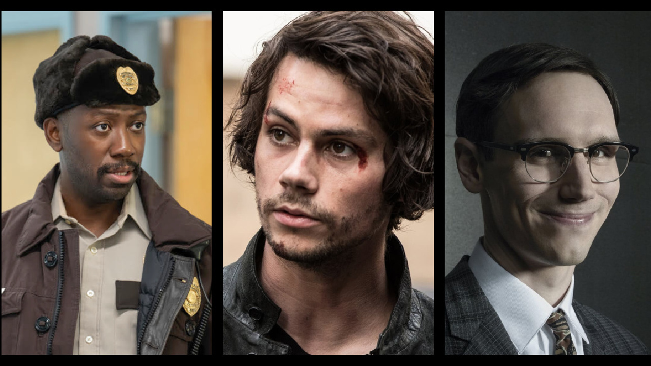 (Left) Lamorne Morris in 'Fargo' Season 5. Photo: FX. (Center) Dylan O'Brien in 'American Assassin.' Photo: Lionsgate. (Left) Cory Michael Smith in 'Gotham.' Photo: Warner Bros. Television.