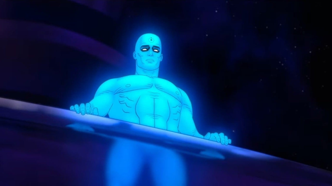 Doctor Manhattan in 'Watchmen: Chapter 1'.