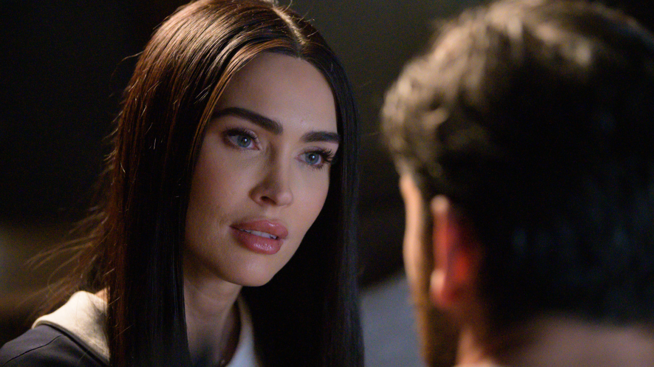 (L to R) Megan Fox as “Alice” in the Sci-Fi/Thriller, 'Subservience', an XYZ Films release. Photo courtesy of XYZ Films.