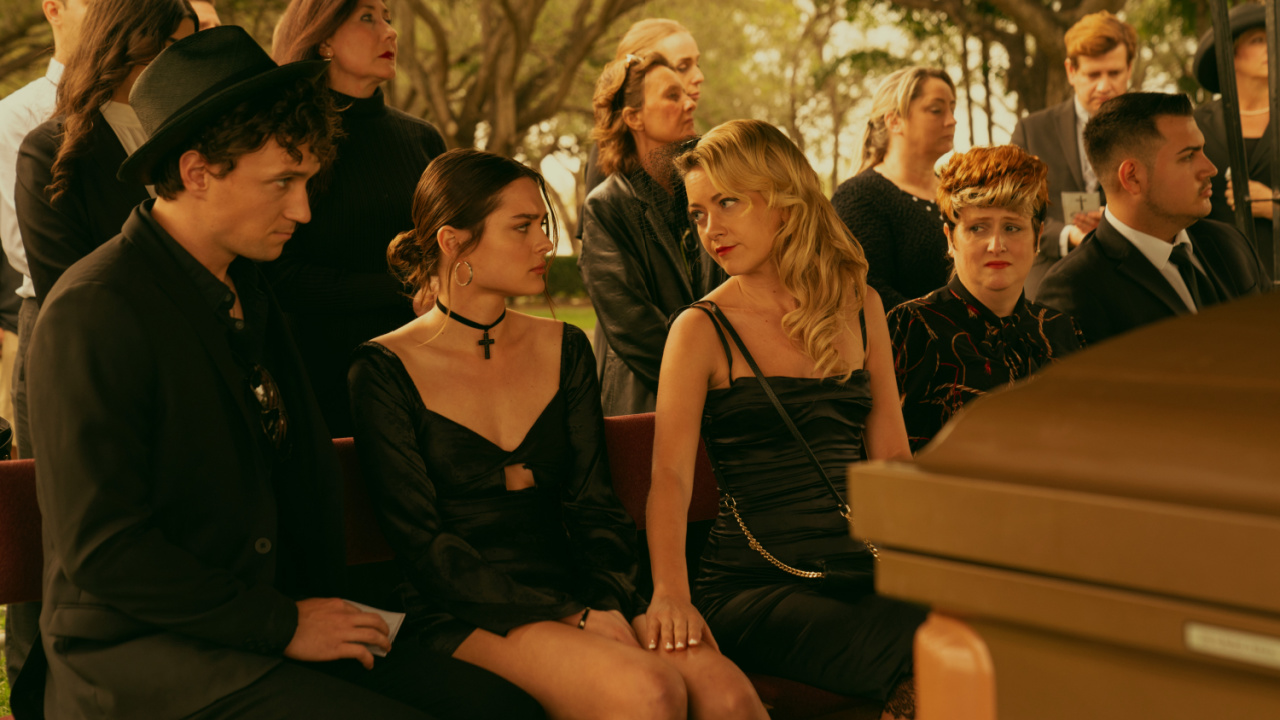 Charlotte Lawrence and Meredith Hagner in 'Bad Monkey,' premiering August 14, 2024 on Apple TV+.