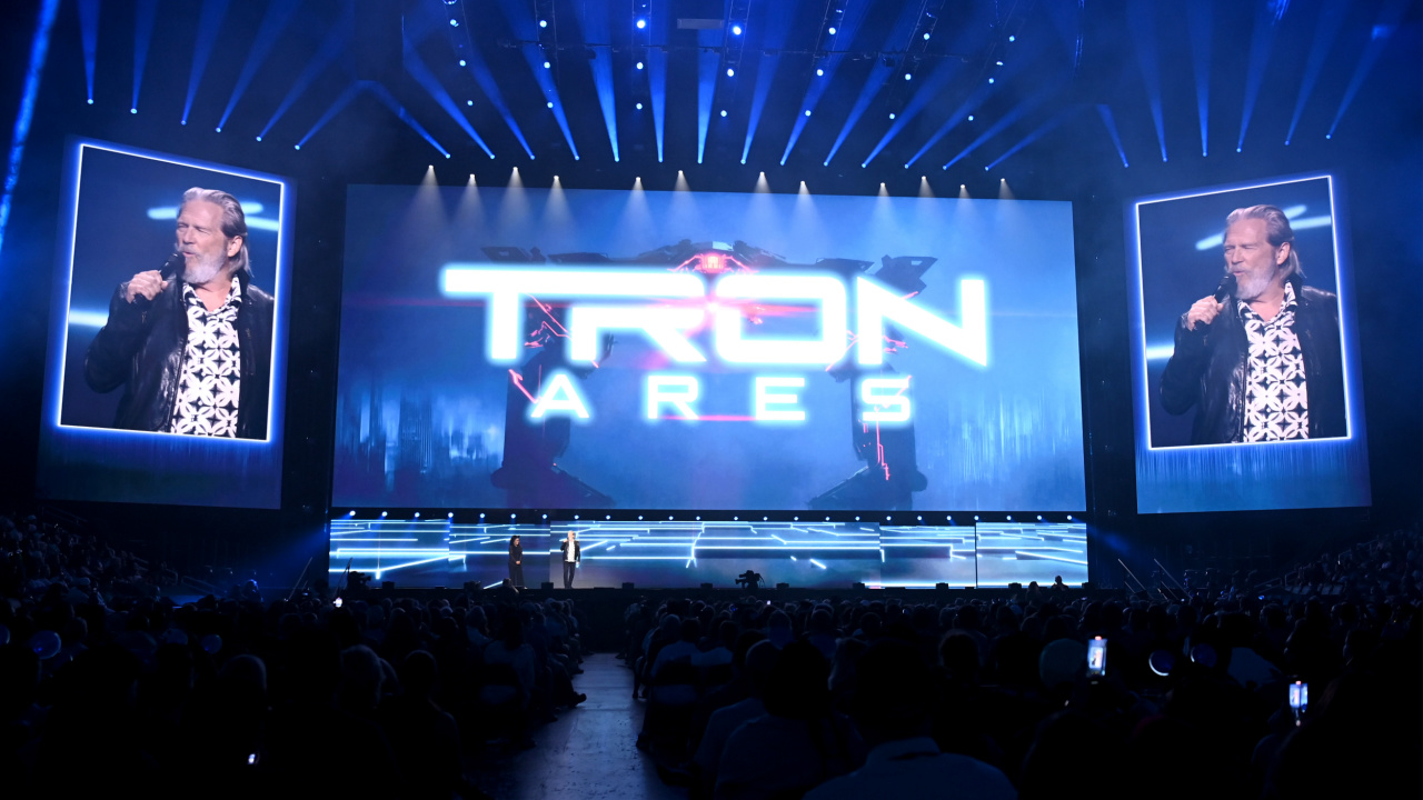 Jeff Bridges presenting 'Tron: Ares' at D23 2024. Photo: Disney.