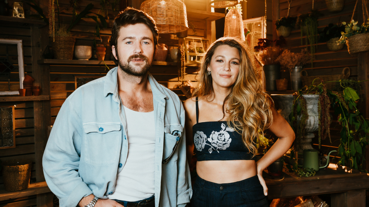 Brandon Sklenar and Blake Lively (photographed in Dallas) star in 'It Ends With Us'.