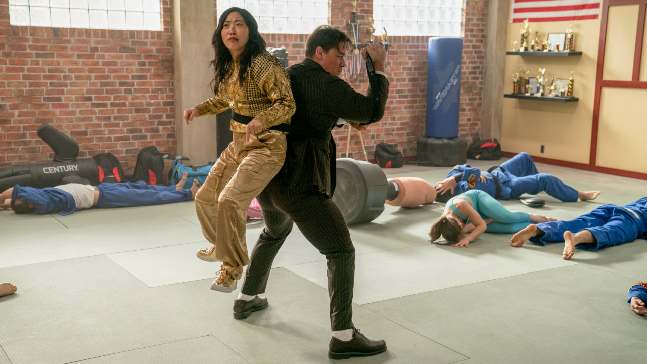 John Cena and Awkwafina in 'Jackpot!'.