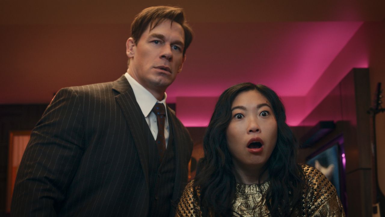 John Cena and Awkwafina in “Jackpot!”