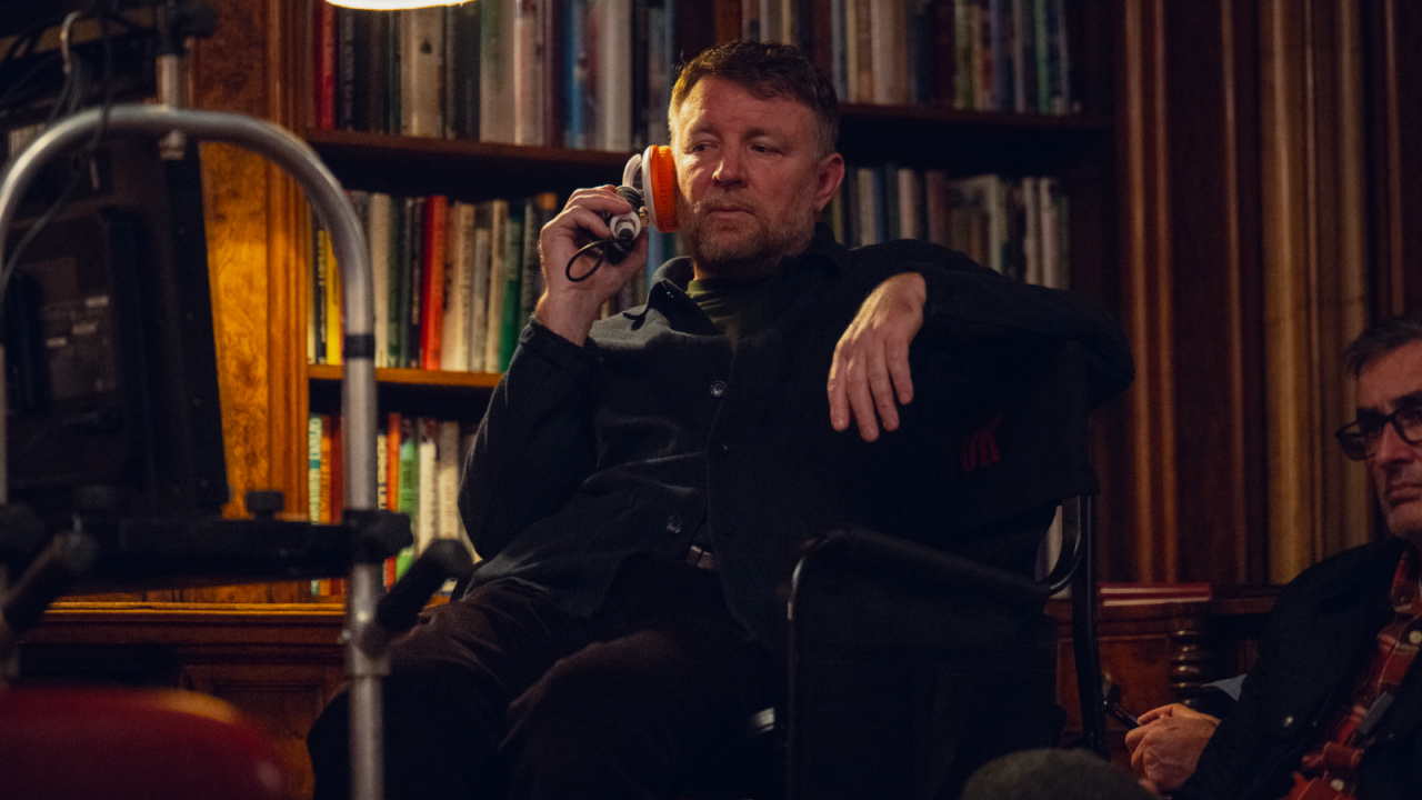 Guy Ritchie on the set of 'The Gentlemen.' Photo: Kevin Baker/Netflix. Copyright: © 2023, Netflix Inc.