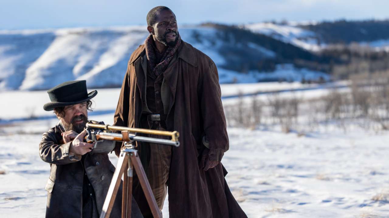 (L to R) Peter Dinklage and Gbenga Akinnagbe in 'The Thicket'. Photo: Samuel Goldwyn Films.