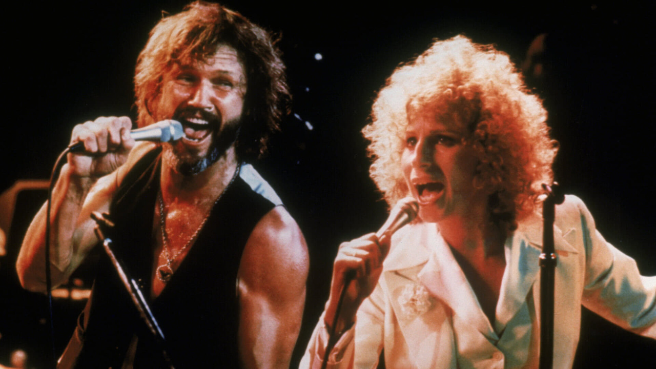 (L to R) Kris Kristofferson and Barbra Streisand in 1976's 'A Star Is Born'. Photo: Warner Bros.