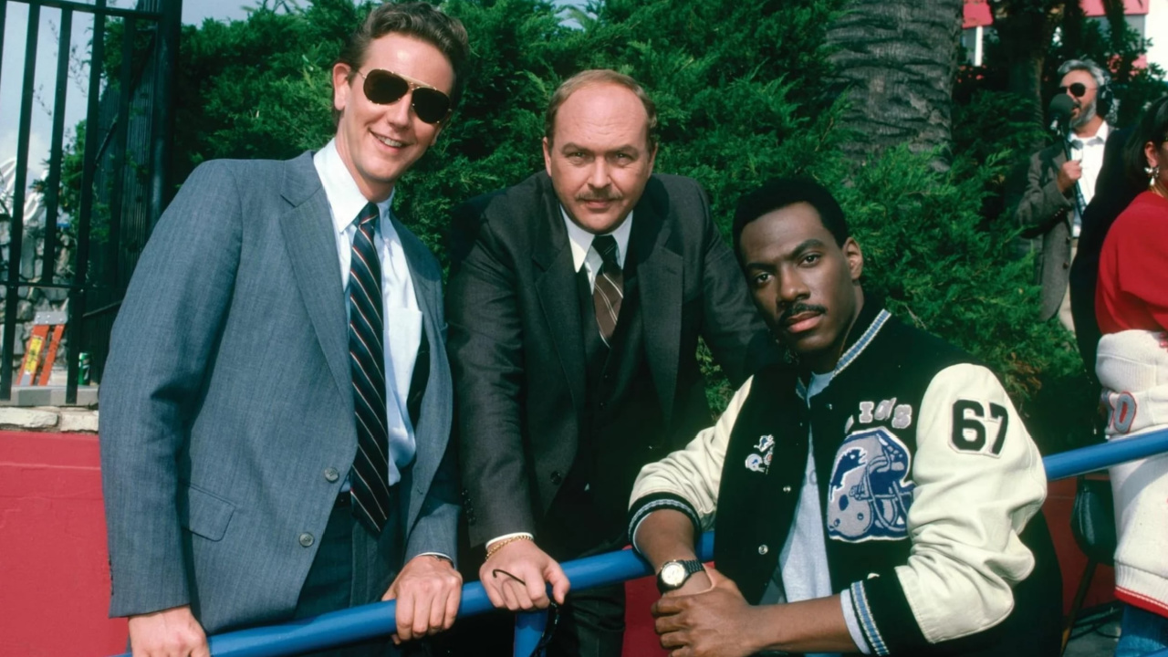 (L to R) Judge Reinhold, John Ashton and Eddie Murphy in 'Beverly Hills Cop II'. Photo: Paramount Pictures.