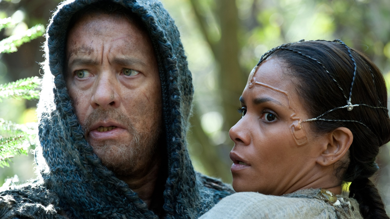 (L to R) Tom Hanks and Halle Berry in 'Cloud Atlas'. Photo: Warner Bros.