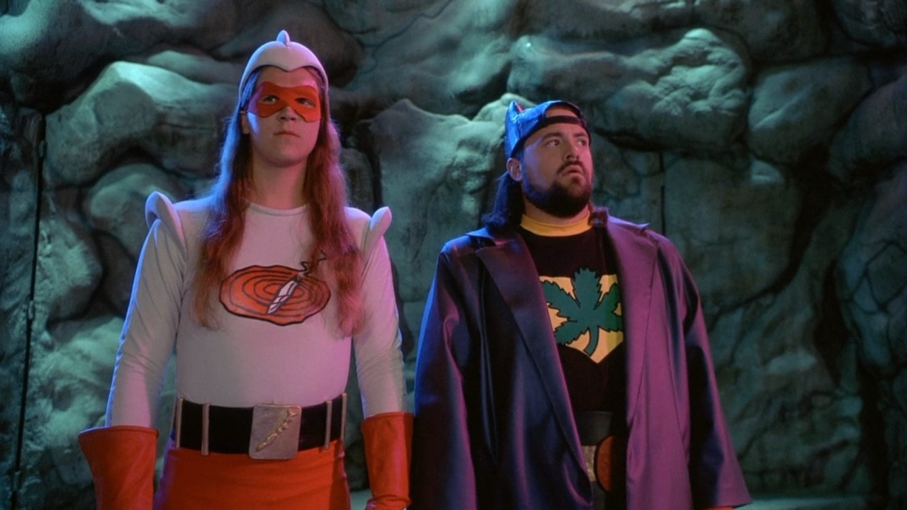 (Left to right) Jason Mewes and Kevin Smith in 