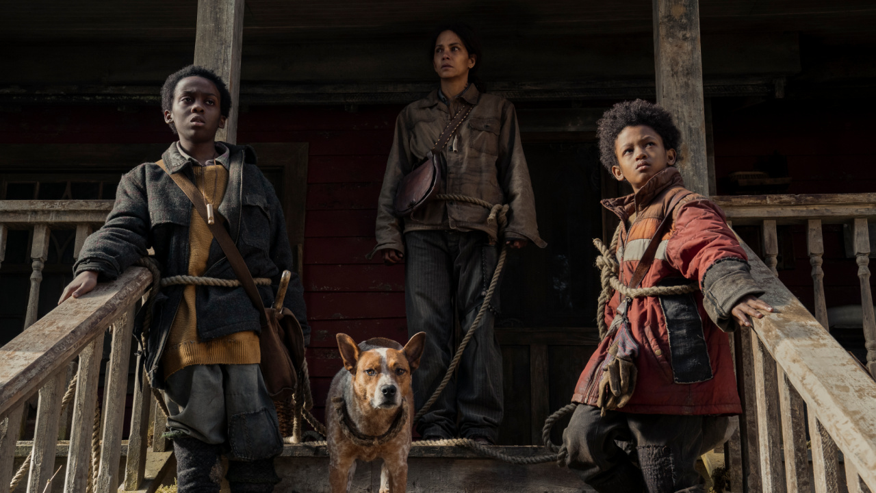 (L to R) Anthony B. Jenkins as Samuel, Halle Berry as Momma and Percy Daggs IV as Nolan in 'Never Let Go'. Photo Credit: Liane Hentscher.