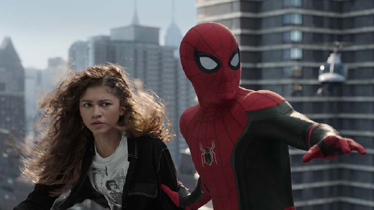 (L to R) Zendaya and Tom Holland in 'Spider-Man: No Way Home'. Photo: Marvel Studios.