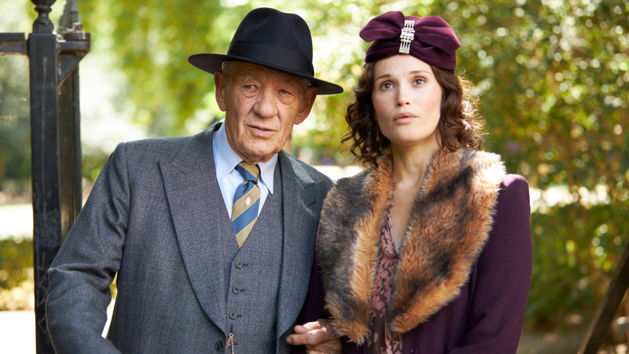 (L to R) Ian McKellen and Gemma Arterton in 'The Critic'. Photo: Lionsgate.