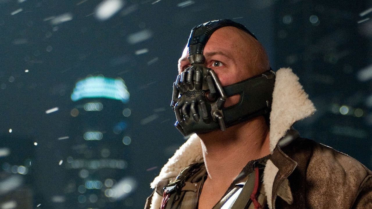 Tom Hardy as Bane in 'The Dark Knight Rises'. Photo: Warner Bros.