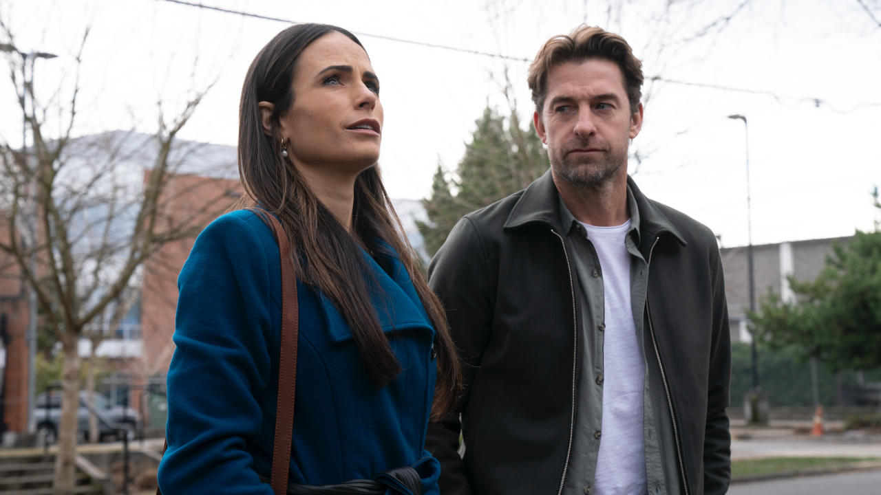 (L to R) Jordana Brewster and Scott Speedman in 'Cellar Door'. Photo: Lionsgate.