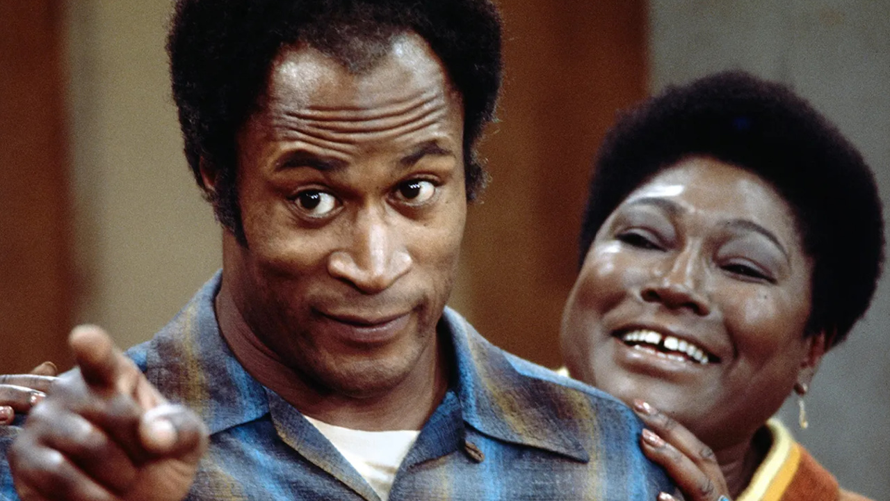 (L to R) John Amos and Esther Rolle in 'Good Times'. Photo: Tandem Productions.