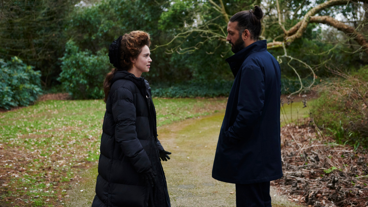 (L to R) Matilda Lutz and Shazad Latif in 'Magpie'. Photo: Rob Baker Ashton.