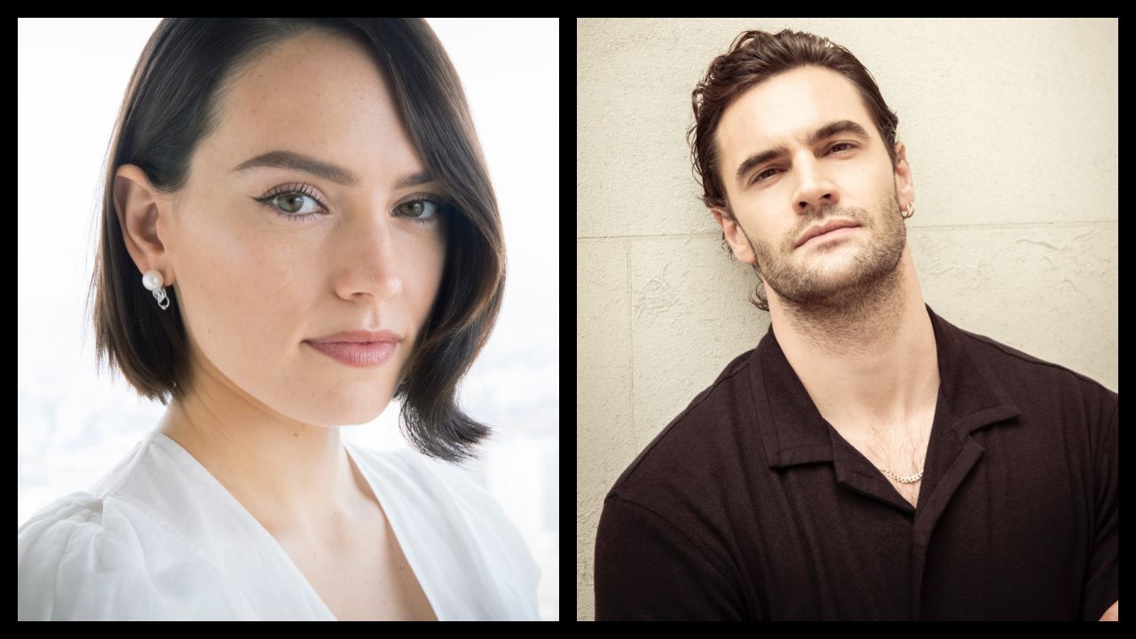 (Left) Daisy Ridley. Photo: Hiroyuki Tsutsumi. (Right) Tom Bateman. Photo: Lee Malone.