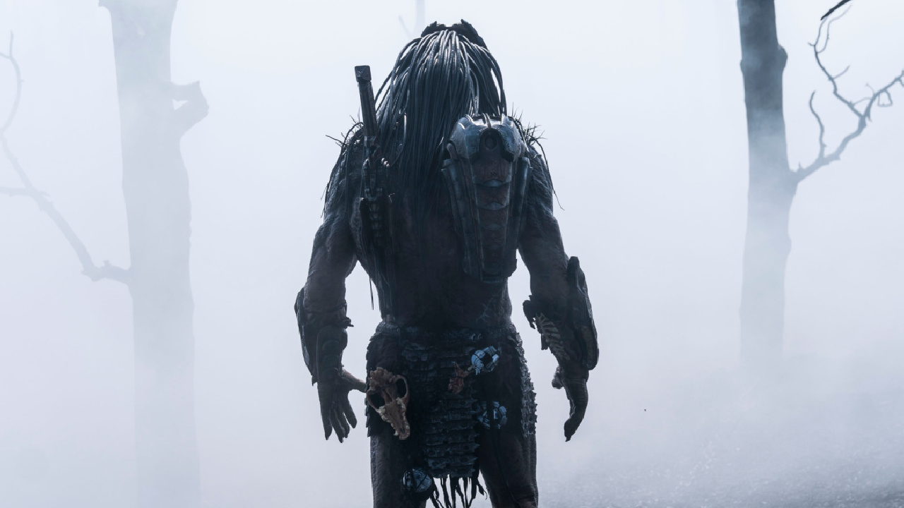 Dane DiLiegro as the Predator in 20th Century Studios' 'Prey,' exclusively on Hulu. Photo by David Bukach. © 2022 20th Century Studios. All Rights Reserved.