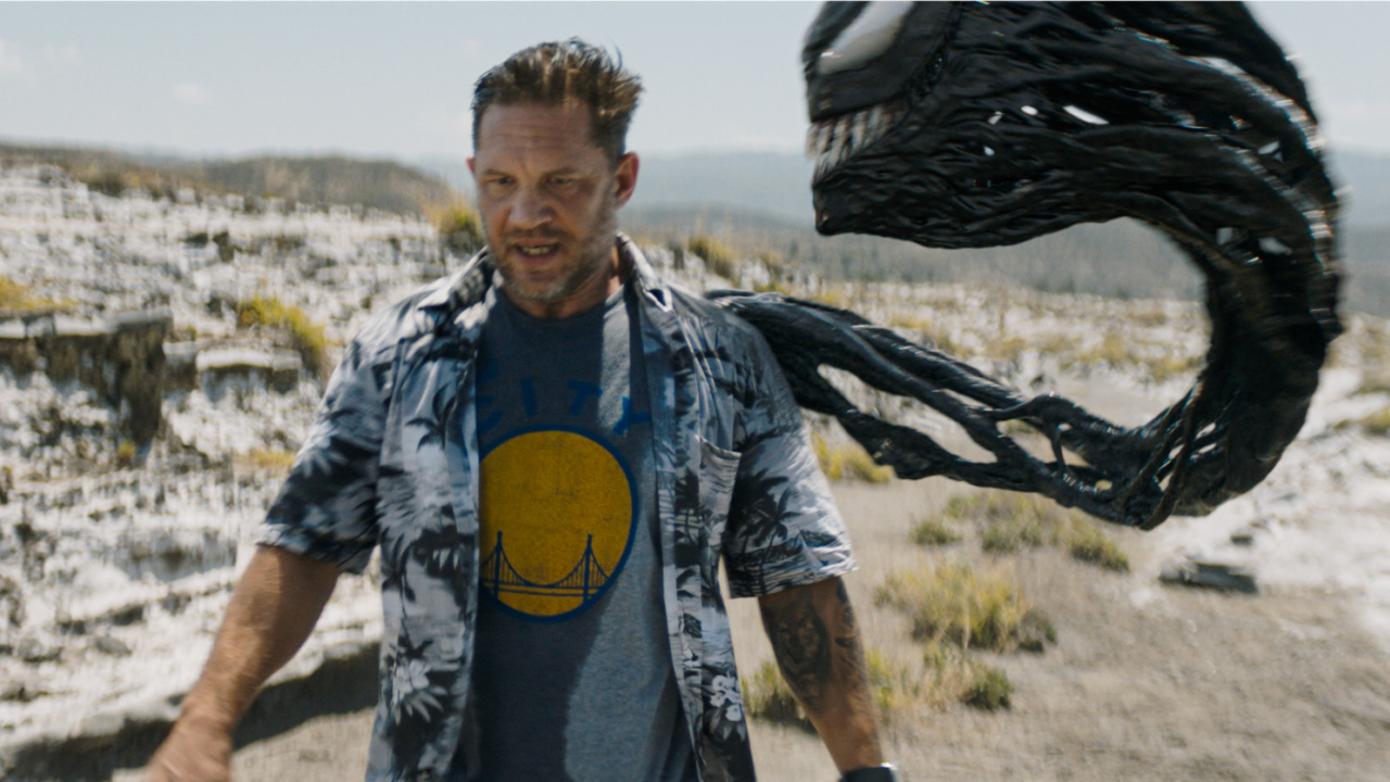 Tom Hardy stars as Eddie Brock/Venom in Columbia Pictures 'Venom: The Last Dance'. Photo: Sony Pictures.