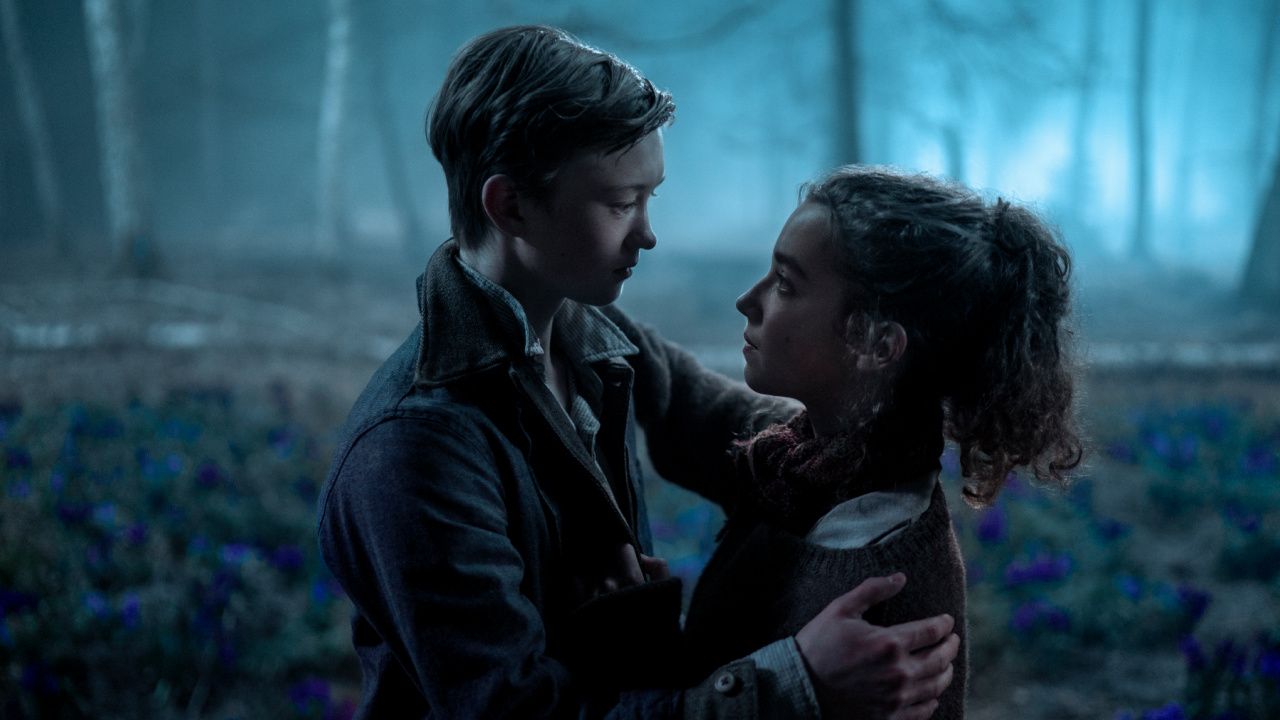 (L to R) Orlando Schwerdt as Julien and Ariella Glaser as Sara in 'White Bird'. Photo: Larry Horricks.