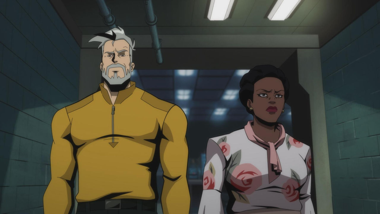 (L to R) Rick Flag Sr., Amanda Waller in 'Creature Commandoes'. Photo: Courtesy of Max.