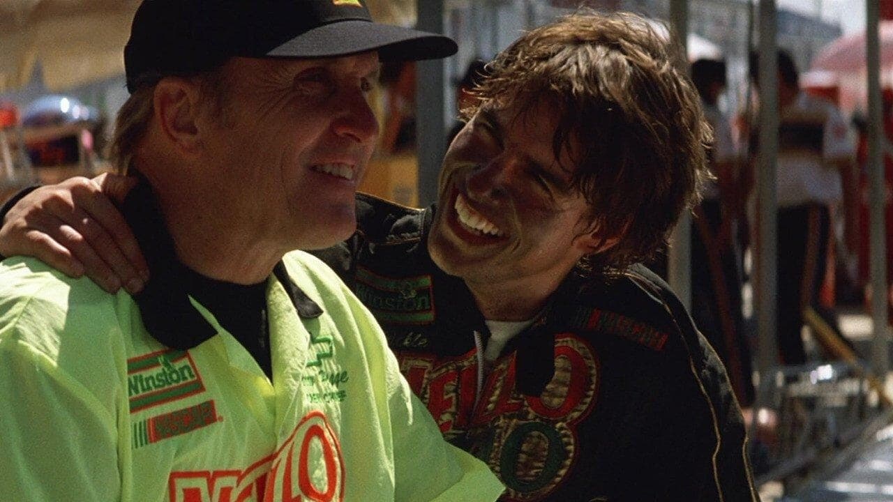 (L to R) Robert Duvall and Tom Cruise in 'Days of Thunder'. Photo: Paramount Pictures.