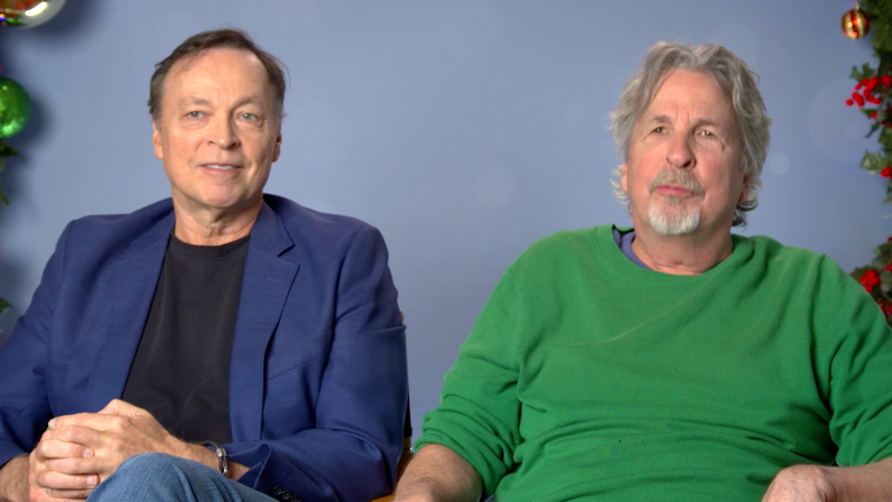 (L to R) Director and producer Bobby Farrelly and screenwriter and producer Peter Farrelly talk 'Dear Santa'.