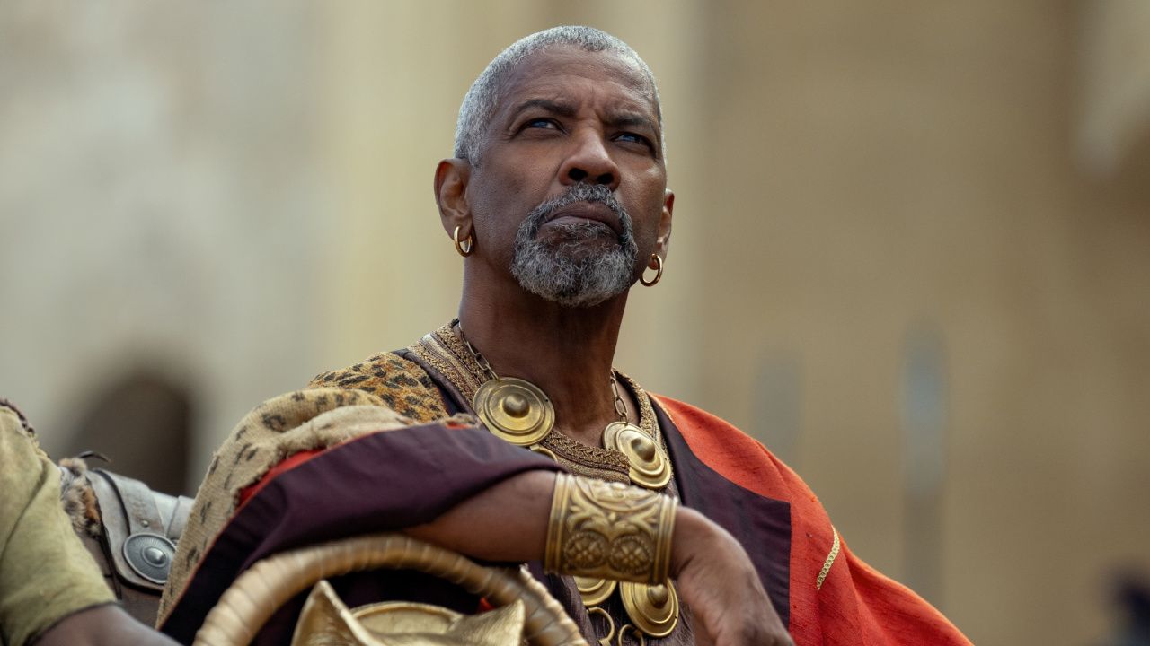 Denzel Washington plays Macrinus in 'Gladiator II' from Paramount Pictures.